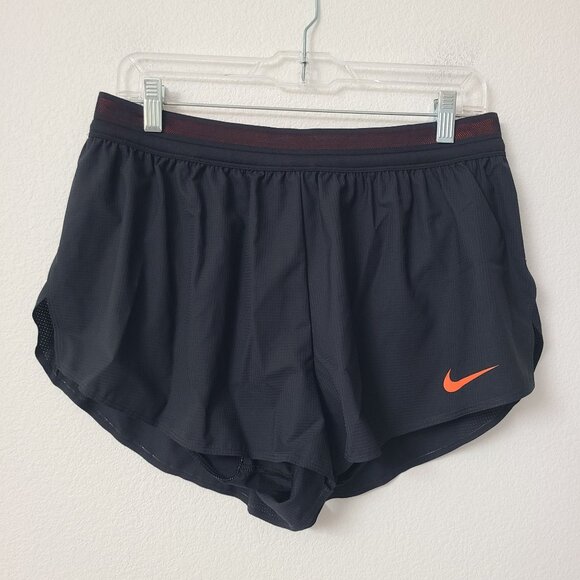 NEW Nike Pro Elite 2" Brief-Lined Running Shorts DA2943-014 Size XL Black Orange - Picture 1 of 4
